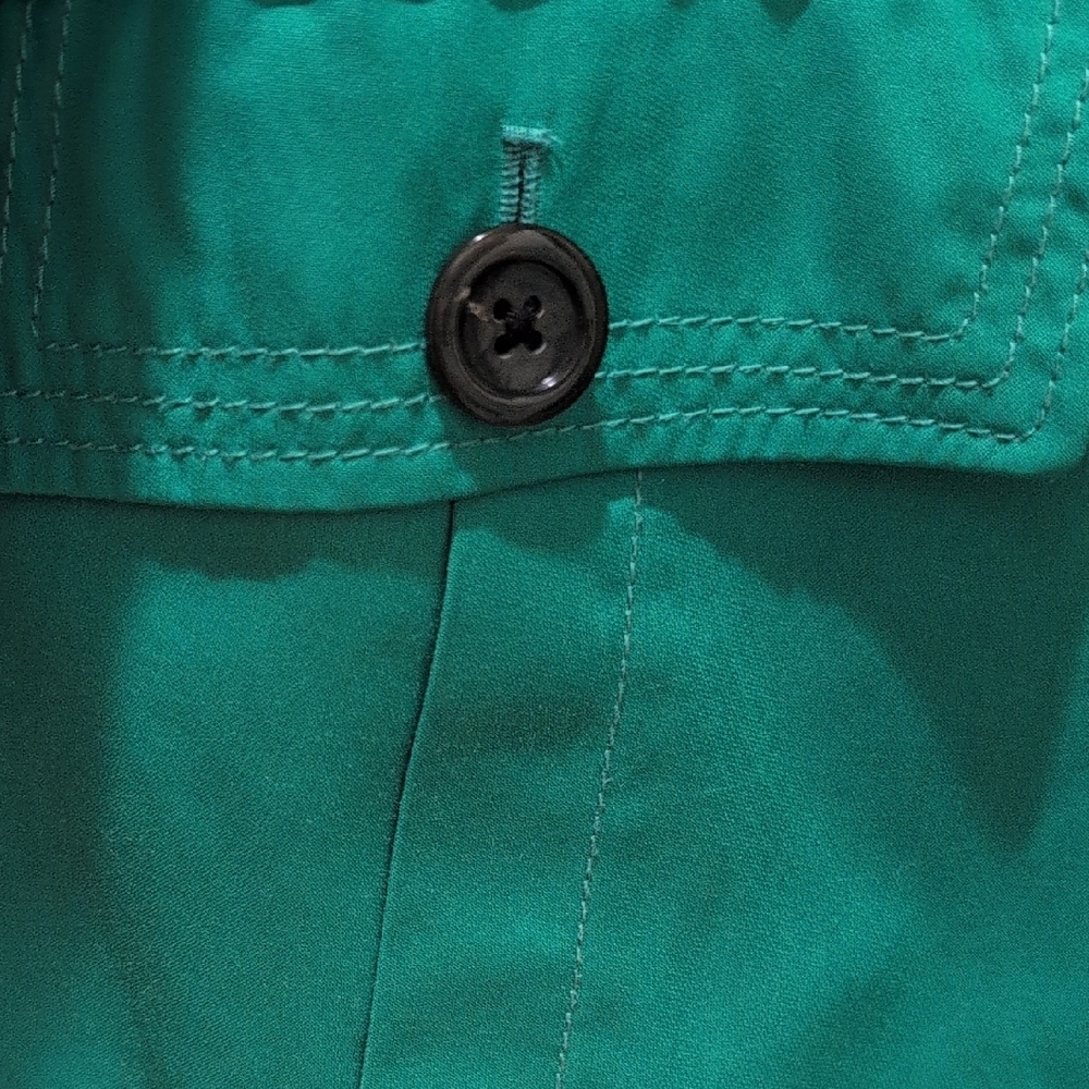 Lands End Kelly Green Women's Jacket Water Repellent Size 6-8 - Picture 5 of 6